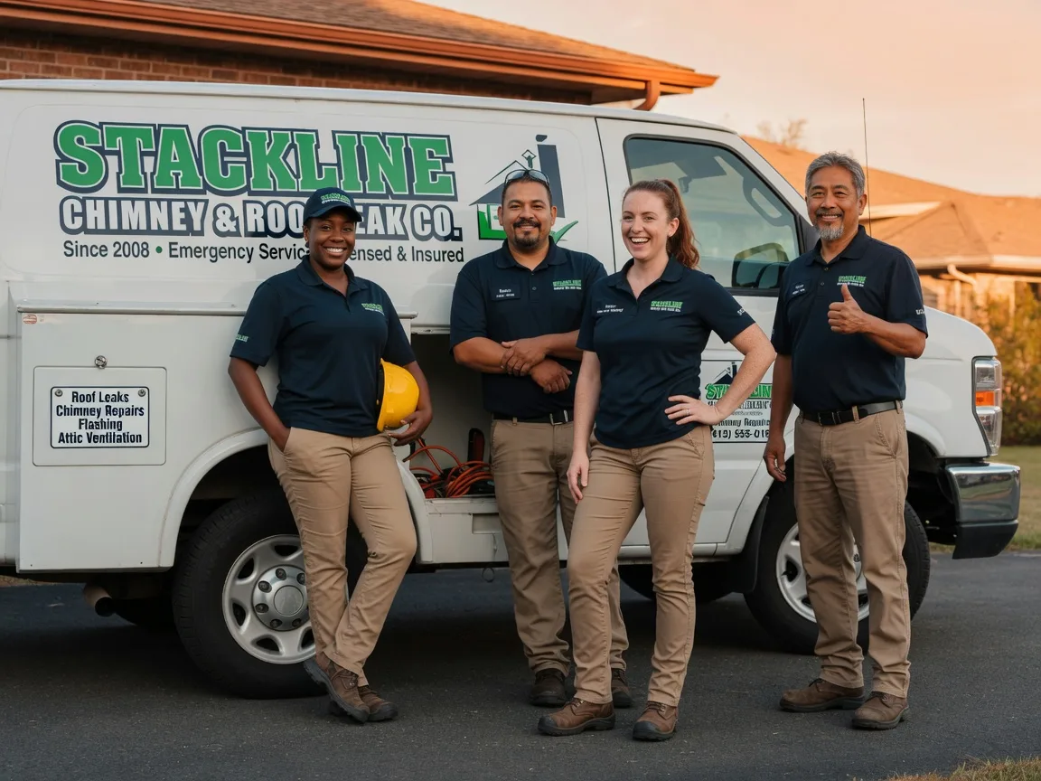 Chimney flashing repair company in Lotus, CA